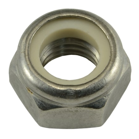 Nylon Insert Lock Nut, M12-1.75, A2 Stainless Steel, Not Graded, 3 PK